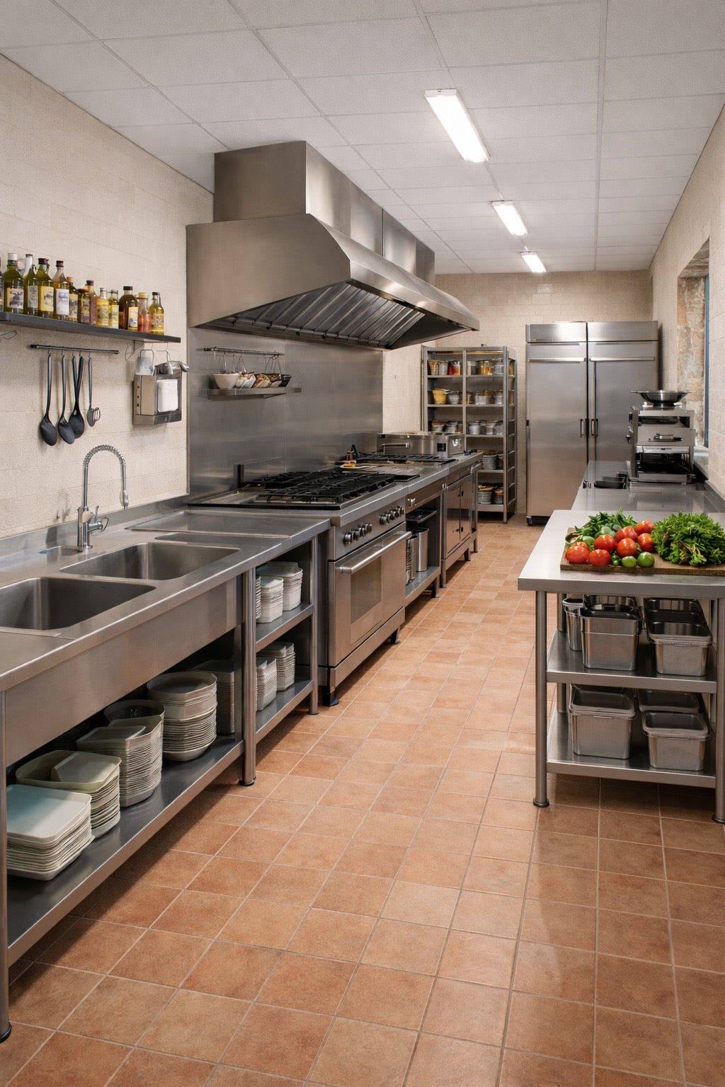 Render: the industrial-grade kitchen