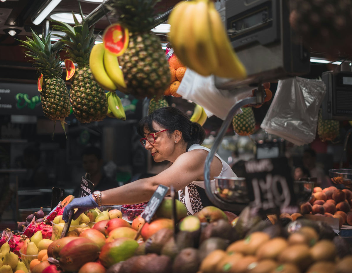 Fresh produce at a market stall